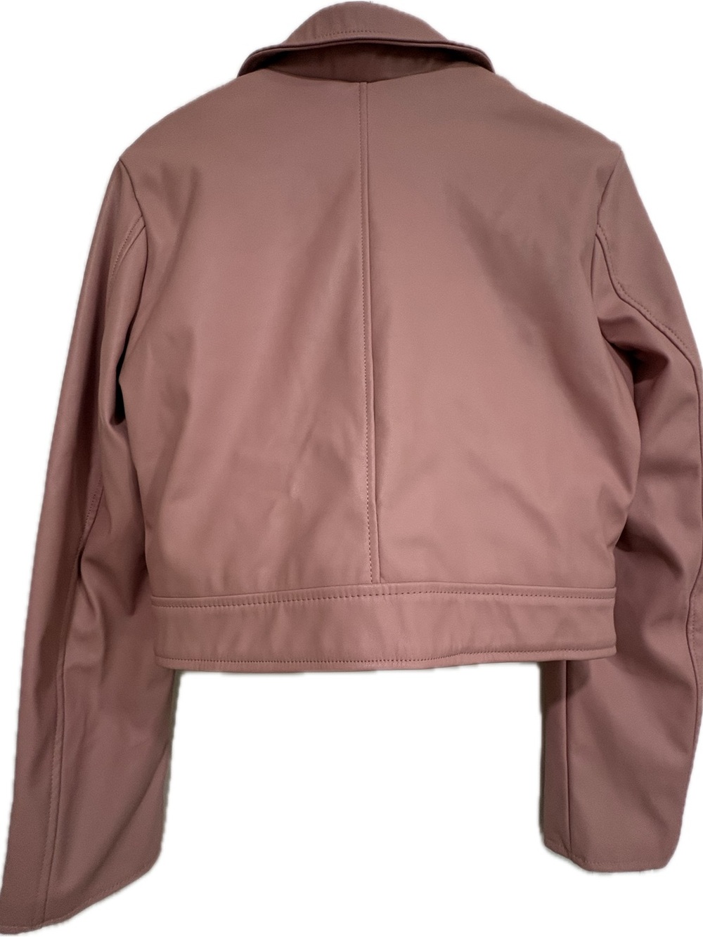 Ambiance Outerwear Dusty Pink Belted Moto Jacket NWT Medium - Picture 5 of 9